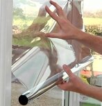 Proefstaaltje: Zonwerende spiegelfolie (goedkoop)